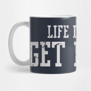 Life is short Dirty T-grey Mug